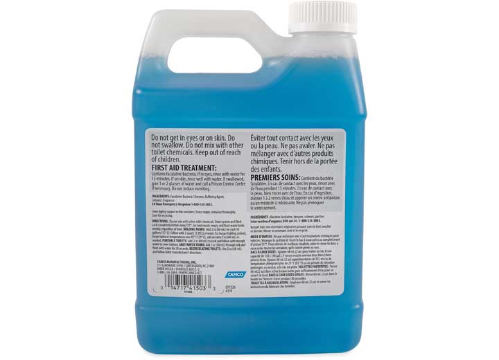 Camco TST Blue Enzyme Holding Tank Treatment - Clean Scent, 32 oz.