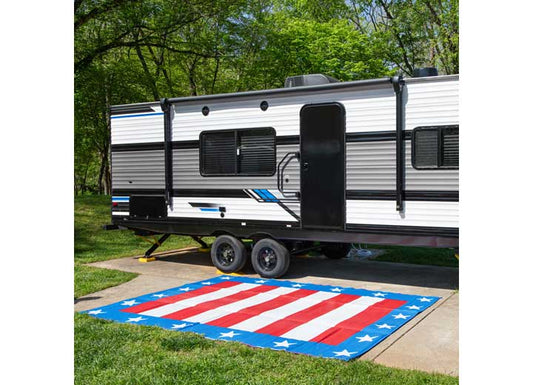 Camco Outdoor Mat - 9' x 12' Patriotic