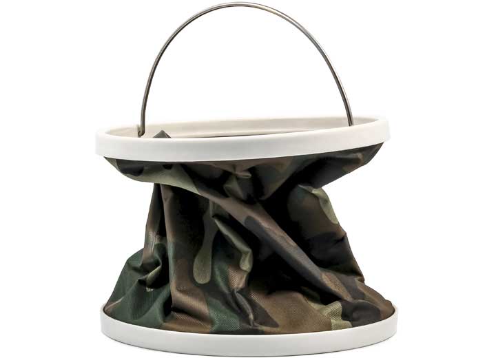 Camco RV Collapsible 3 Gallon Bucket - Camouflage