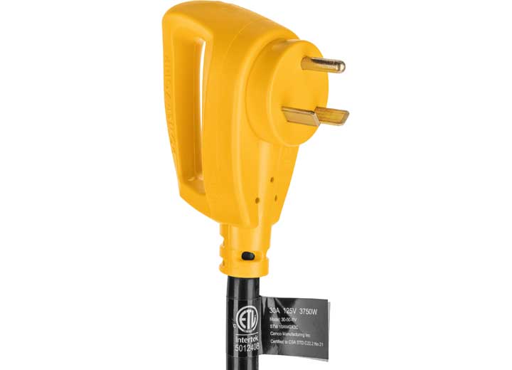 Camco Power Grip Dogbone Extender - 18 in., 30A, 125V/3750W, TT-30P to TT-30R