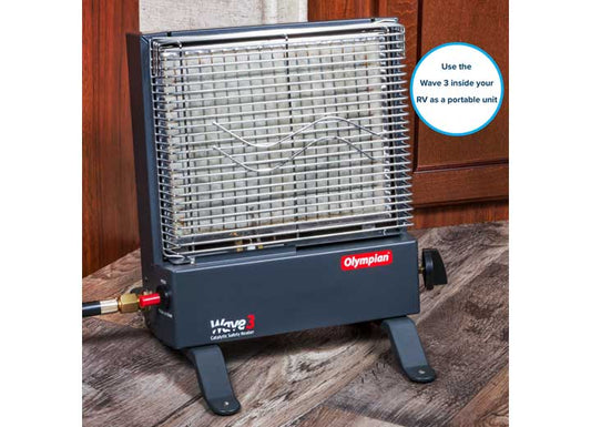 Camco Olympian Wave 3 Catalytic Safety Heater – 1600-3000 BTUs