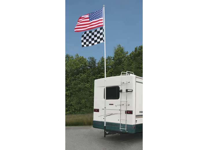 Camco Hitch-Mounted Flagpole Holder