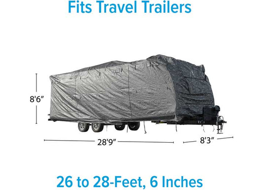 Camco PATTERNED RV COVER, TRAVEL TRAILER, 26FT-28FT6IN