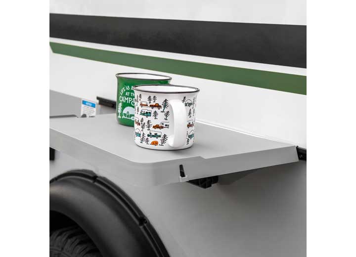 Camco RV RAIL MOUNT FOLDING TABLE, 16INX12IN