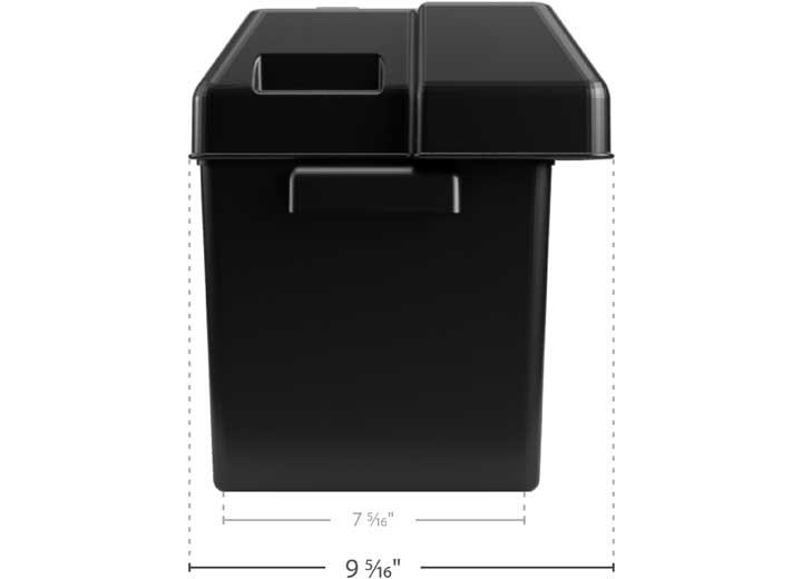 Camco Large Battery Box for Group Size 27, 30, or 31 Batteries