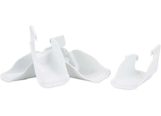 Camco Gutter Extension, Set of 4 (2-Left/2-Right) - White (Bilingual)