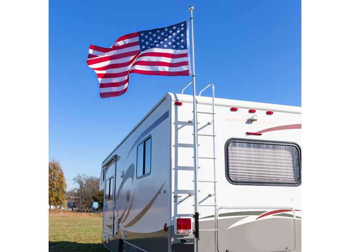 Camco LADDER MOUNT FLAGPOLE HOLDER