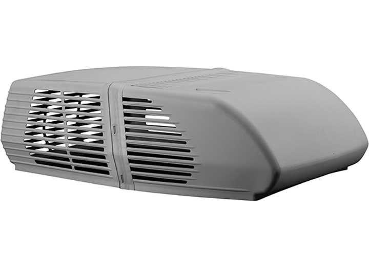 Airxcel-Coleman MACH 10, 13,500 BTU A/C, DQ, POLISHED BLACK SHROUD, WOOD SKID