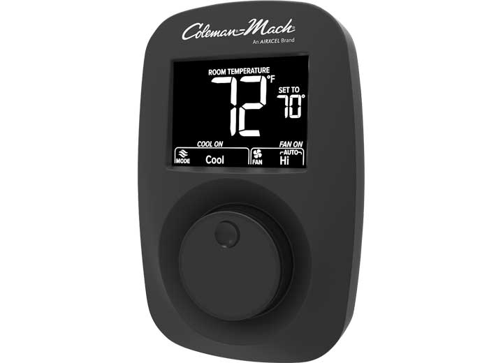 Airxcel-Coleman ANALOG HEAT/ COOL WALL T-STAT, BLACK