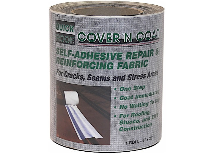Cofair Products Inc QUICK ROOF COVER FTN COAT IS A SELF-ADHESIVE REPAIR AND REINFORCING FABRIC