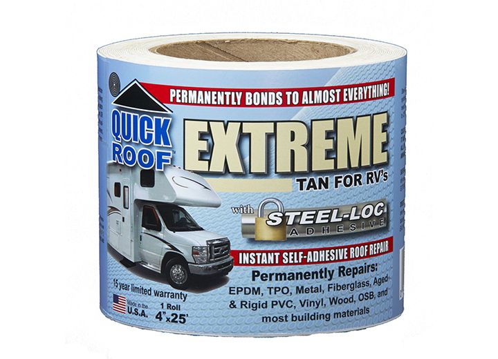 Cofair Products Inc QUICK ROOF EXTREME - TAN FOR RV'S 4INX25FT