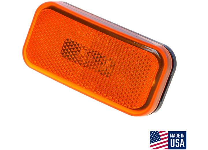 Creative Products Group CLEARANCE LIGHT, WITH ROUNDED CORNERS, INCADESCENT, RED LENS, WITH BLACK BASE