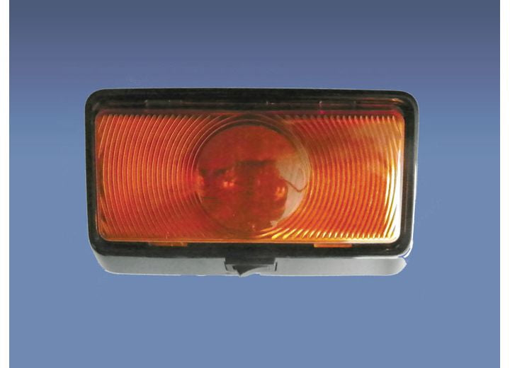 Creative Products Group PORCH LIGHT WITH SWITCH, BLACK BASE AND AMBER LENS