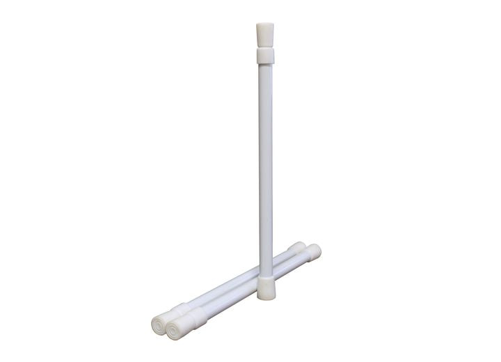 Creative Products Group WHITE METAL SHORT FOOD FENCE RODS, 3-PK 10IN-17IN
