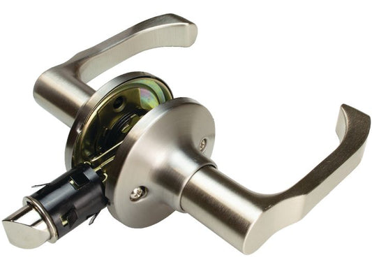 Creative Products Group LOCKSET, LEVER #806 PASSAGE, BRUSHED SATIN NICKEL