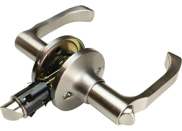 Creative Products Group LOCKSET, LEVER #806 PRIVACY, BRUSHED SATIN NICKEL