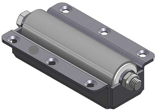 Creative Products Group SLIDE OUT ROLLER, RECESSED, MODEL#108. SINGLE ROLLER COATED, ZINC MOUNTING BRACK