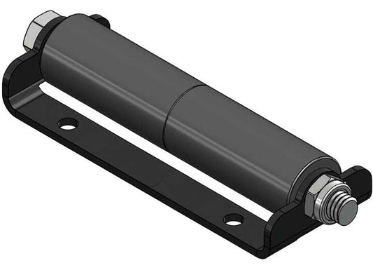 Creative Products Group SLIDE OUT ROLLER, SURFACE MOUNT, MODEL#205. 2006 POWDER COAT BLACK MOUNTING BRAC