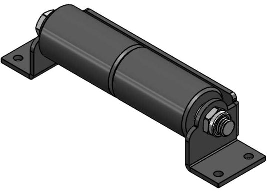 Creative Products Group SLIDE OUT ROLLER, SURFACE MOUNT, MODEL#340  BLACK PLASTIC ROLLER, BLACK STEEL MO