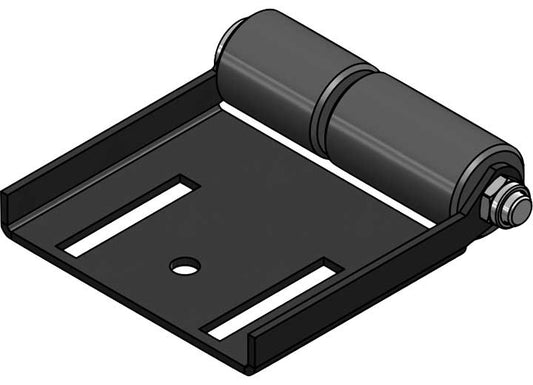 Creative Products Group SLIDE OUT ROLLER, SURFACE MOUNT, MODEL#402, POWDER COAT BLACK MOUNTING BRACKET.