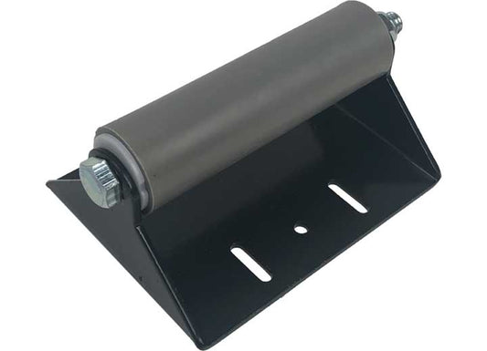 Creative Products Group SLIDE OUT ROLLER, SURFACE MOUNT, MODEL#648 W/SINGLE GRAY ROLLER, POWDER COAT BLA