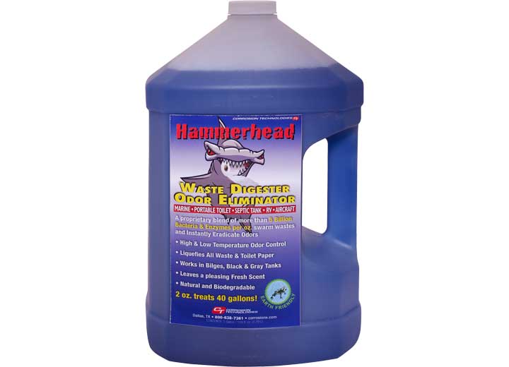 CORROSION TECHNOLOGIES HAMMERHEAD WASTE DIGESTER/ODOR ELIMINATOR, 1GAL, JUG