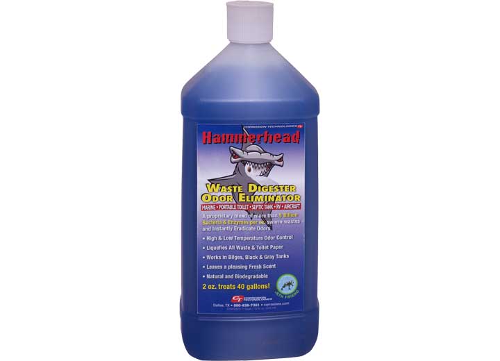 CORROSION TECHNOLOGIES HAMMERHEAD WASTE DIGESTER/ODOR ELIMINATOR, 32OZ, BOTTLE