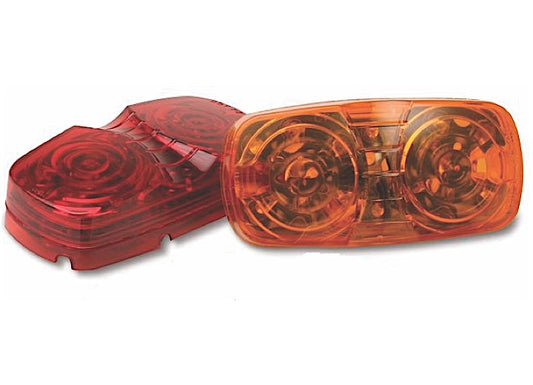 Custer Products Inc TRAILER LIGHT, MARKER / CLEARANCE - SEALED, 4IN X 2IN; NEED LENS GUARD; RED