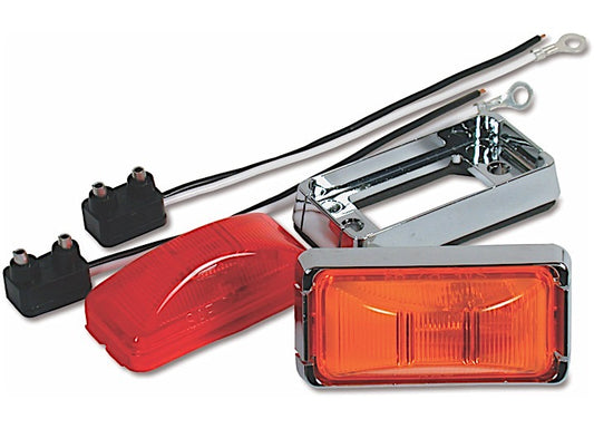 Custer Products Inc 2.5IN X 1.25IN RECTANGULAR RED LIGHT, MOUNTING BRACKET