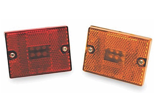Custer Products Inc 2 7/8IN X 2 1/8IN AMBER MARKER LIGHT