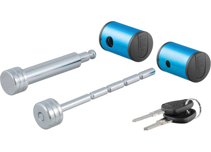 Curt Manufacturing RIGHT ANGLE CLASS III/IV (5/8IN PIN FOR 2IN) RECEIVER HITCH & COUPLER LOCK (#23503) SET