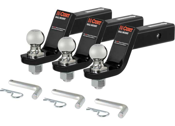 Curt Manufacturing (3 PACK)4 IN DROP BALL MOUNT LOADED W/2 IN BALL 7.5K & PIN & CLIP