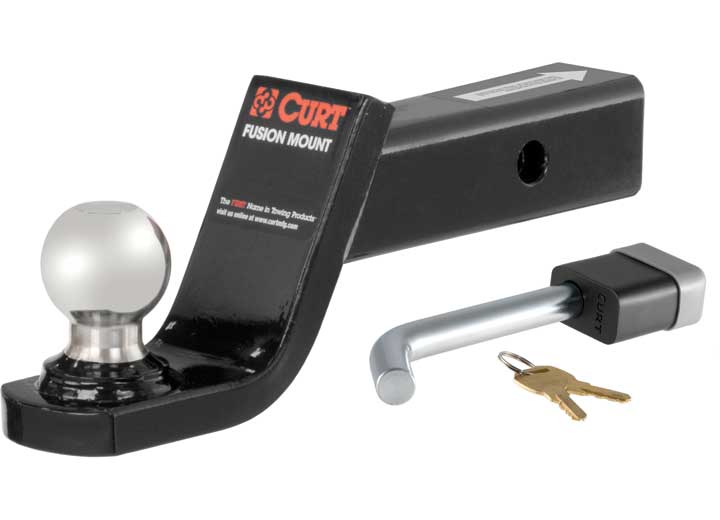 Curt Manufacturing CLASS III/IV TOWING STARTER KIT(INCLUDES 4IN DROP BALL MOUNT+2IN CHROME BALL+LOCKING RECEIVER PIN)