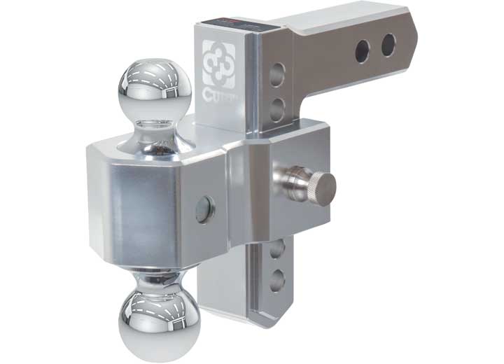 Curt Manufacturing ALUMALITE ADJUSTABLE ALUMINUM HITCH W/DUAL BALL 5-1/2IN DROP