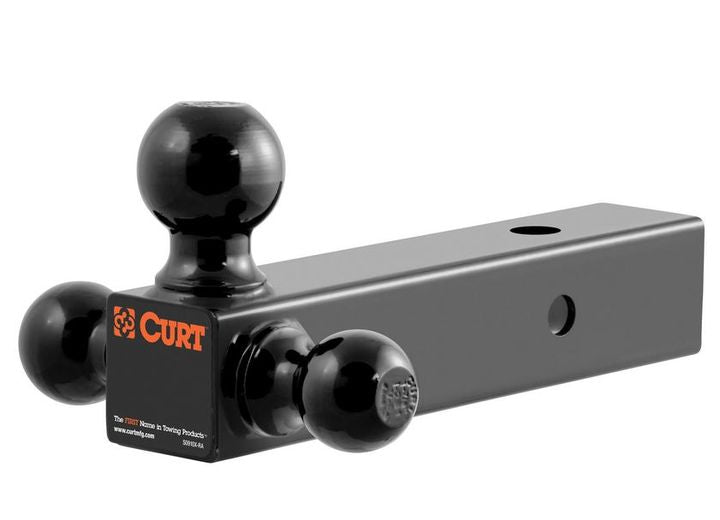Curt Manufacturing TRIPLE TOW BAR HOLLOW SHANK FOR 2 1/2IN RECEIVERS(1 7/8 IN/2IN/2 5/16IN BLACK BALLS)