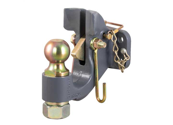 Curt Manufacturing SECURELATCH BALL & PINTLE HITCH (2IN BALL, 20,000LB)