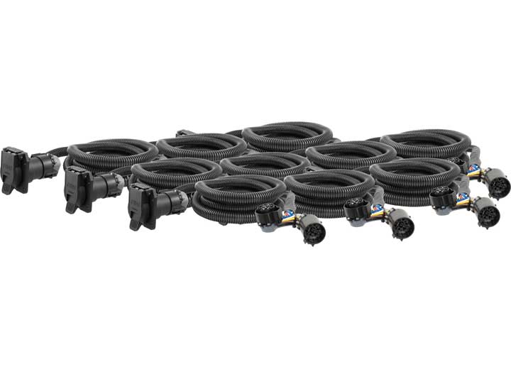 Curt Manufacturing (BULK PACK OF 10)FIFTH WHEEL & GOOSENECK 7FT CUSTOM WIRING HARNESS EXTENSION