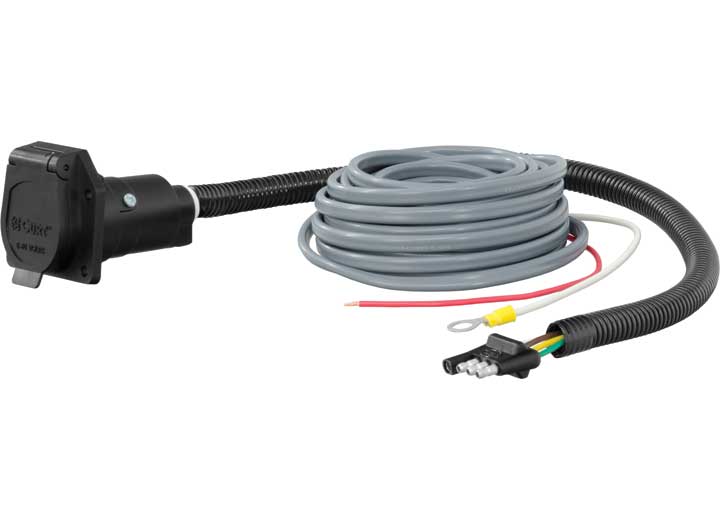 Curt Manufacturing 4-WAY TO 7-WAY ADAPTER W/BRAKE CONTROL WIRING
