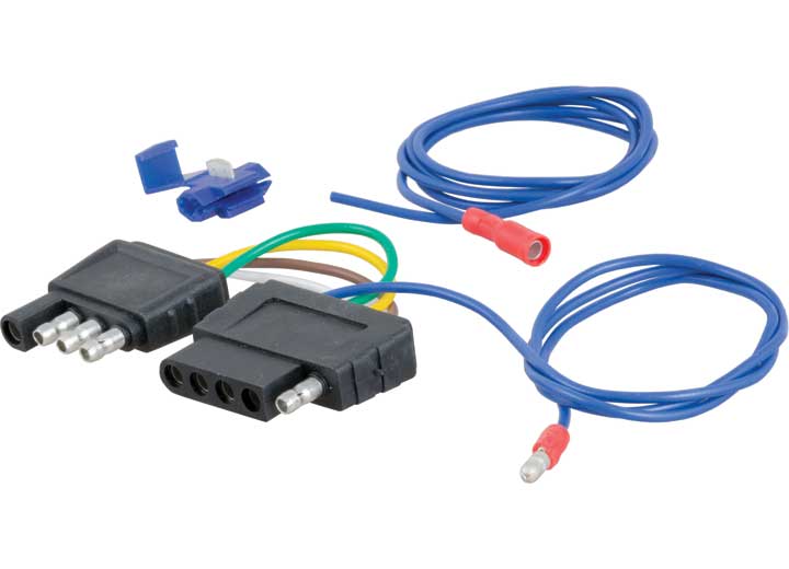 Curt Manufacturing 4-WAY TO 5-WAY FLAT ELECTRICAL ADAPTER FOR BOAT TRAILER SURGE BRAKES