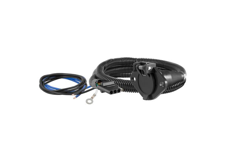 Curt Manufacturing DINGHY TOWING ELECTRICAL ADAPTER (4-WAY FLAT VEHICLE TO 6-WAY ROUND)