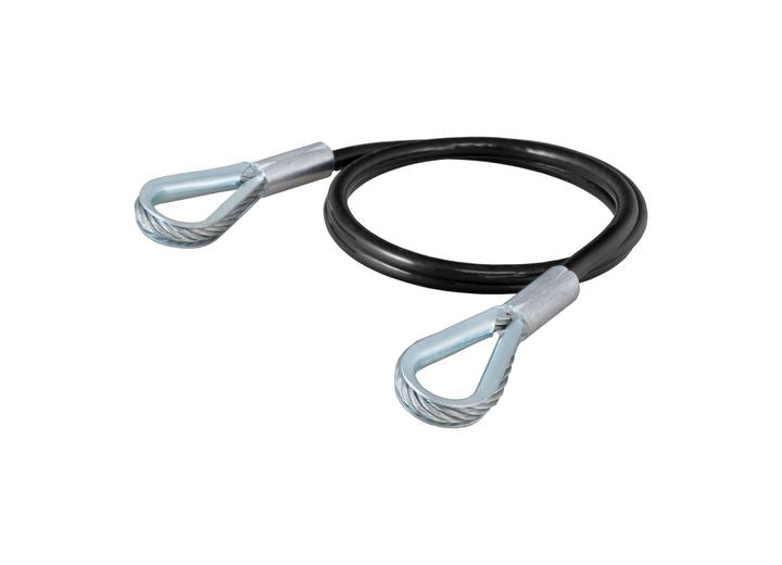 Curt Manufacturing REPLACEMENT 36IN X 3/8IN DIAMETER TOW BAR BASE PLATE SAFETY CABLE (7,500 LBS)