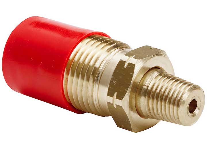 Dicor BRASS FITTING, EXCESS FLOW POL ADAPT FOR 2 STAGE REG, CLOSING FLOW RATE 404SDH OF LPG AT 100 PSI