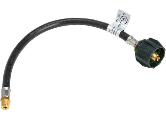 Dicor RV TYPE 1 ACME NUT PIGTAIL, 1/4 I.D. HOSE, TYPE 1 ACME NUT X 1/4IN MPT, 15IN