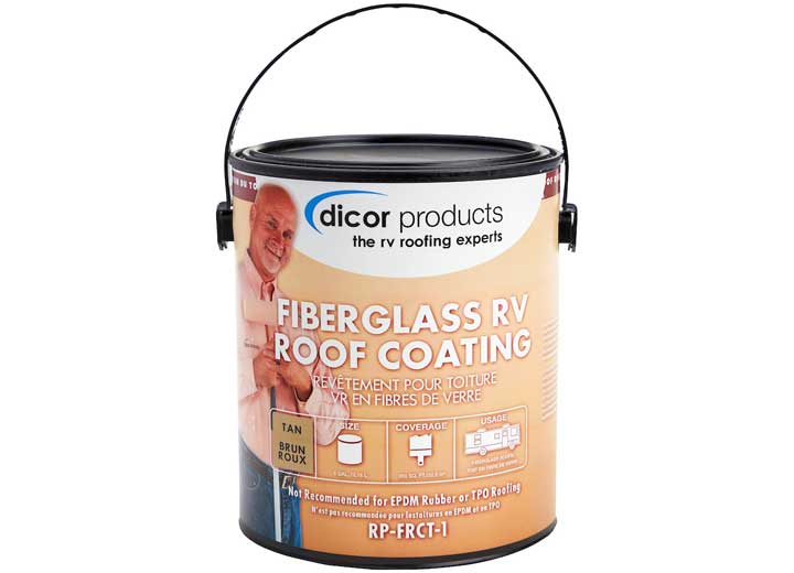 Dicor 1 GALLON FIBERGLASS RV ROOF COATING TAN