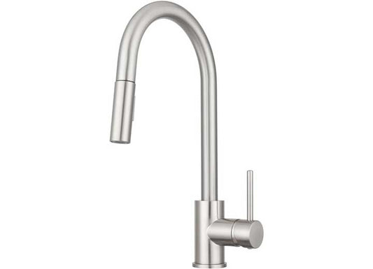 Dura Faucet STREAMLINE PULL-DOWN RV KITCHEN FAUCET - BRUSHED SATIN NICKEL