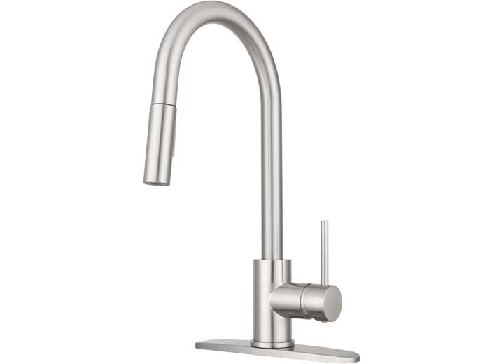Dura Faucet Touch Sensor Pull-Down RV Kitchen Faucet – Brushed Satin Nickel