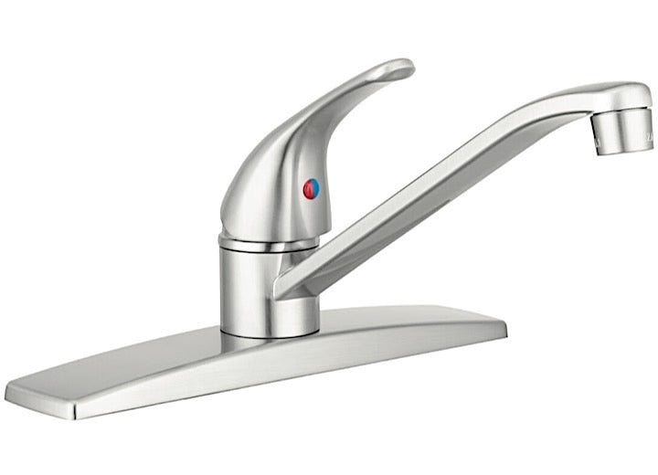 Dura Faucet Single Lever RV Kitchen Faucet – Brushed Satin Nickel
