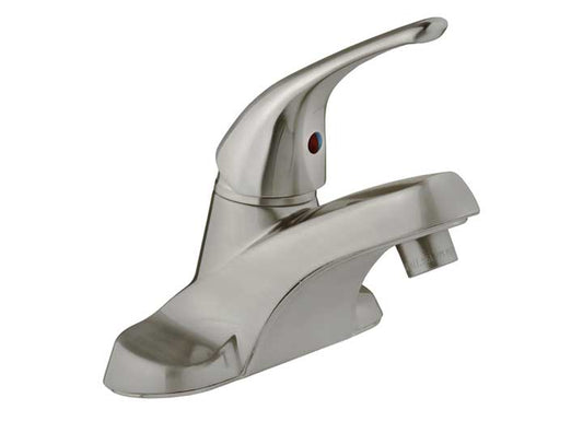 Dura Faucet Heavy Duty Single Lever RV Lavatory Faucet – Brushed Satin Nickel