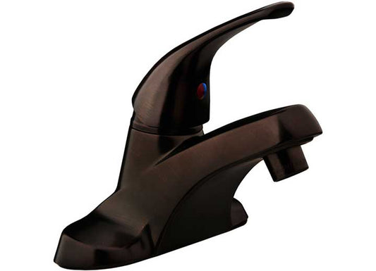 Dura Faucet HEAVY DUTY SINGLE LEVER RV LAVATORY FAUCET - VENETIAN BRONZE