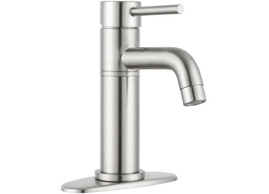 Dura Faucet Single Handle Vessel RV Lavatory Faucet – Brushed Satin Nickel